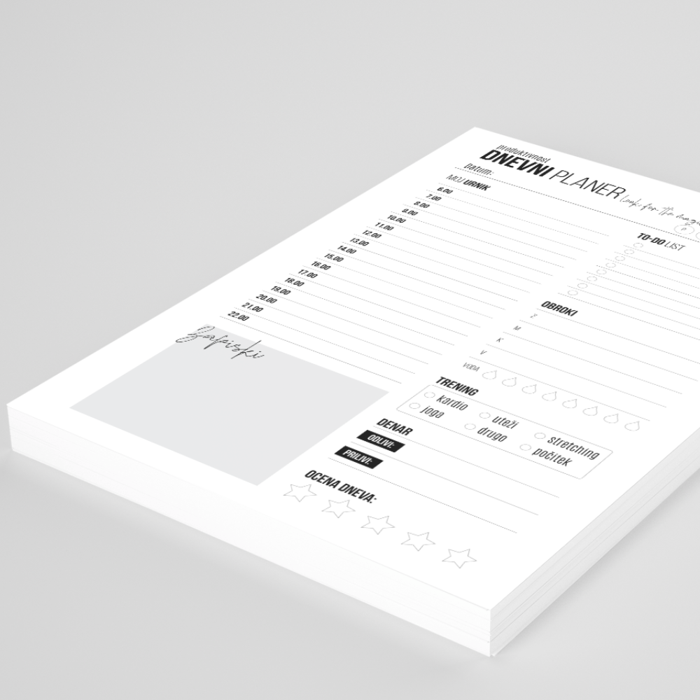 Dnevni planer | PRODUKTIVNOST - PDF